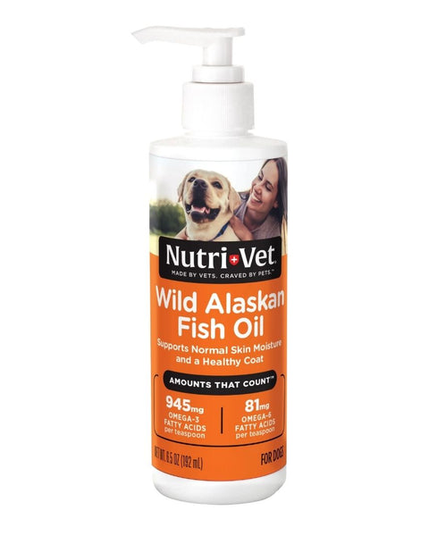 Nutri-Vet Wild Alaskan Salmon Oil for Dogs 1ea/6.5 oz