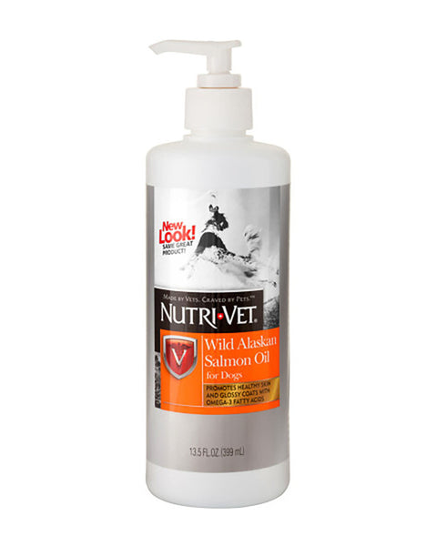 Nutri-Vet Wild Alaskan Salmon Oil for Dogs 1ea/13.5 oz