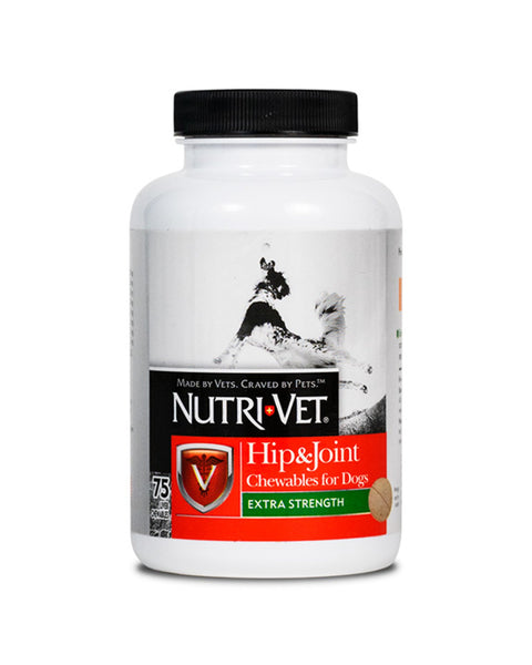 Nutri-Vet Hip & Joint Extra Strength Chewables for Dogs Liver 120ct 1ea/120 ct