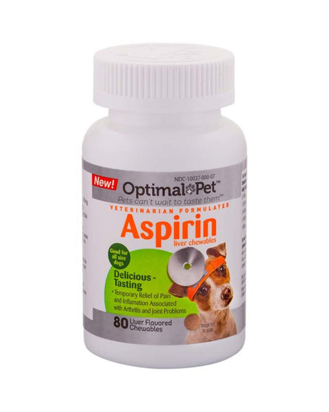 Nutri-Vet Optimal Pet Aspirin Chewable 1ea/80 ct