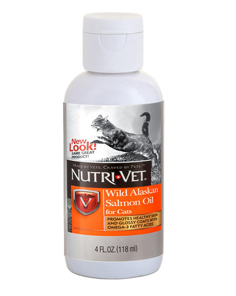 Nutri-Vet Wild Alaskan Salmon Oil Cat Supplement 1ea/4 fl oz