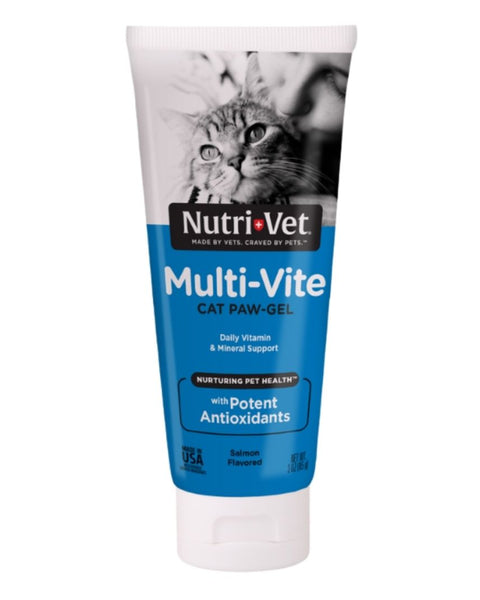 Nutri-Vet Multi-Vite Salmon Paw-Gel for Cats 1ea/3 oz