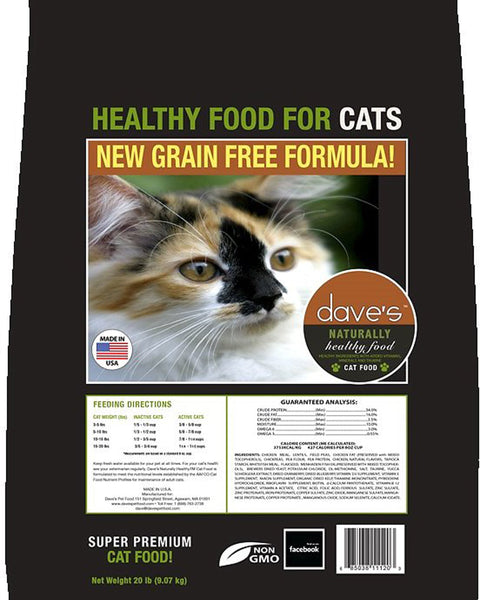 Dave's Pet Food Naturally Healthy Adult Dry Cat Food 20 Lbs.