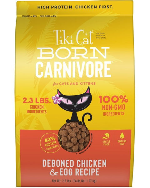 Tiki Pet Cat Carnivore Grain Free Chicken and Egg 2.8lbs.
