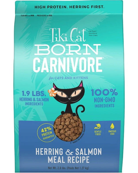 Tiki Pet Cat Carnivore Grain Free Herring and Salmon 2.8lbs.