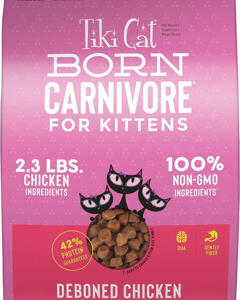 Tiki Pet Cat Carnivore Kitten Grain Free Chicken and Eggs 2.8lbs.