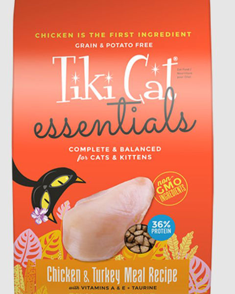 Tiki Pet Cat Essential Grain Free Chicken Turkey 6Lb