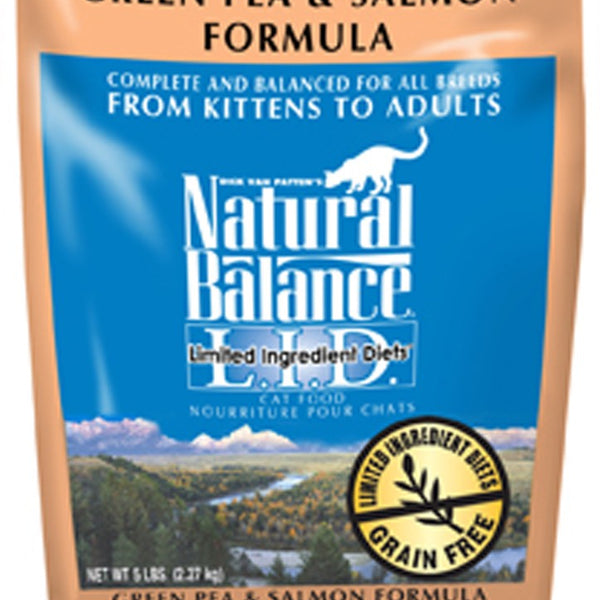 Natural Balance Pet Foods L.I.D. Dry Cat Food Green Pea & Salmon 1ea/5 lb