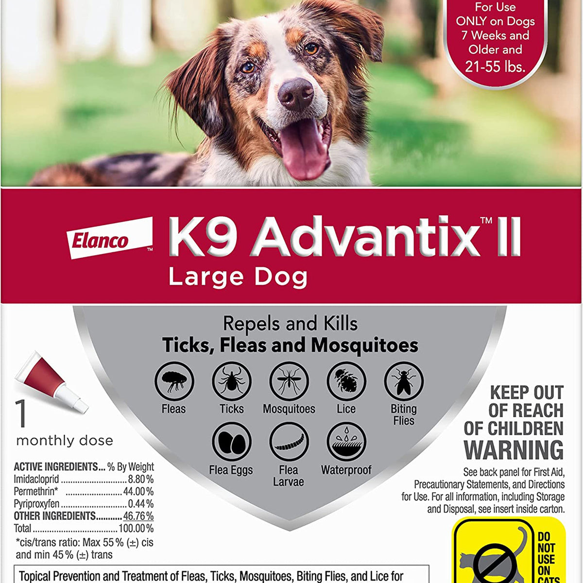 Advantage Ii Single Dose Large Dog Red