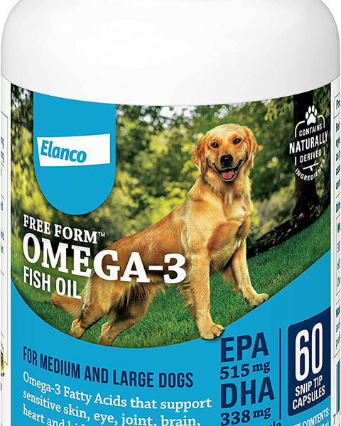 Bayer Dog Omega-3 Fish Oil Capsules 60Ct.