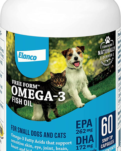 Bayer Dog Cat Omega-3 Fish Oil Capsules 60ct.