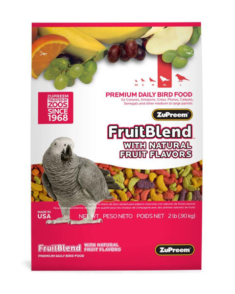 ZuPreem FruitBlend Bird Food Parrots & Conures 1ea/2 lb