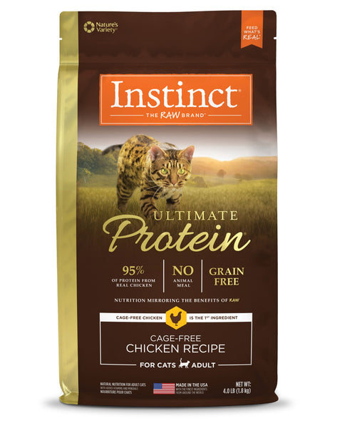 Natures Variety Instinct Cat Ultimate Protein Chicken 4Lb Cagefree