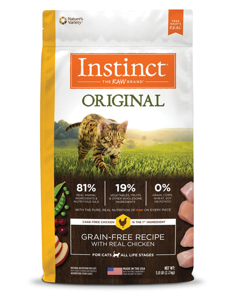 Natures Variety Instinct Cat Original Chicken 5Lb   Grainfree