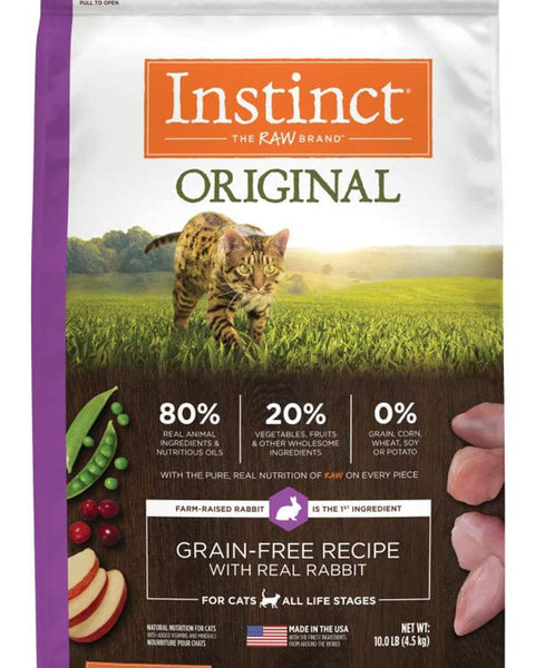 Natures Variety Instinct Cat Original Rabbit 10Lb  Grainfree