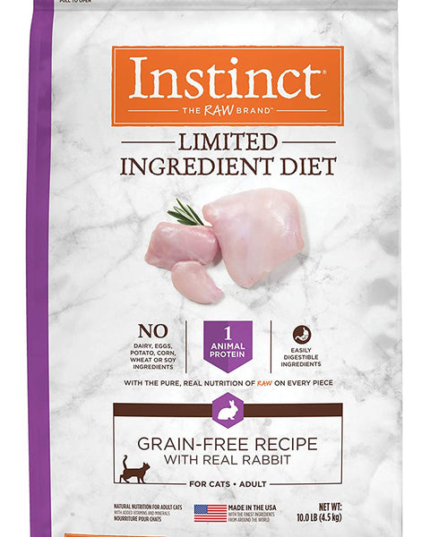 Natures Variety Instinct Cat Limit Ingr Rabbit 10Lbgrainfree