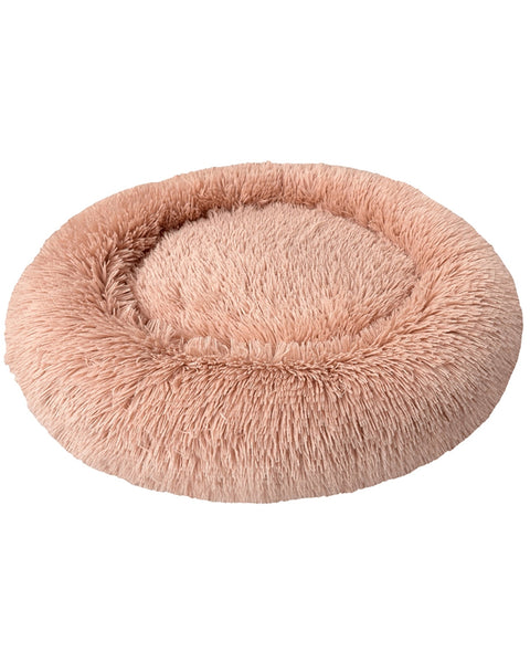 Ethical Pet Sleep Zone Luxe Round Faux Fur 27? Dusty Rose