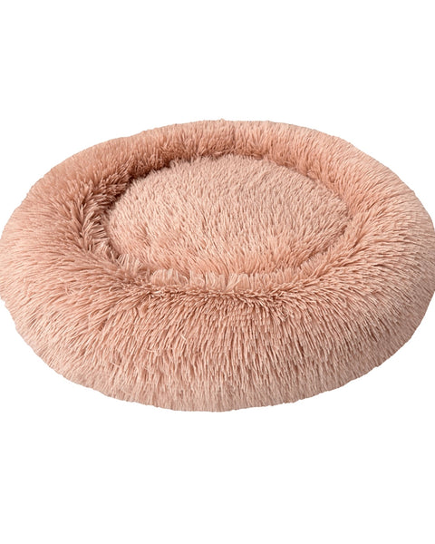 Ethical Pet Sleep Zone Luxe Round Faux Fur 39? Dusty Rose