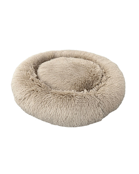 Ethical Pet Sleep Zone Luxe Round Faux Fur 22? Taupe
