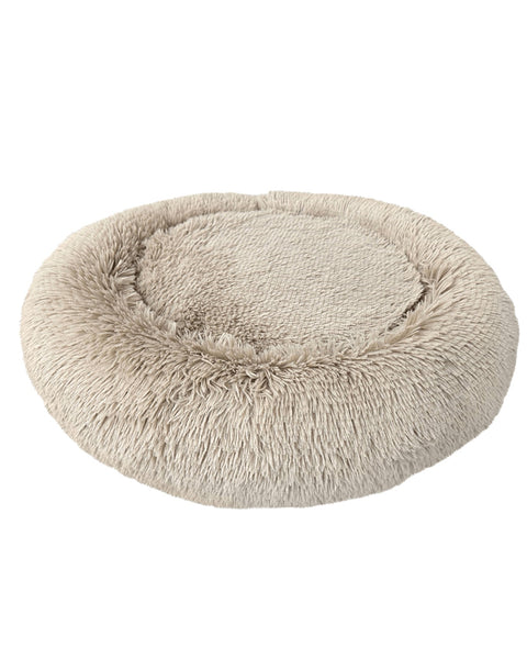 Ethical Pet Sleep Zone Luxe Round Faux Fur 27? Taupe