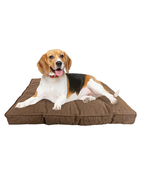 Ethical Pet Sleep Zone Luxe Faux Suede Pillow 32" Chocolate