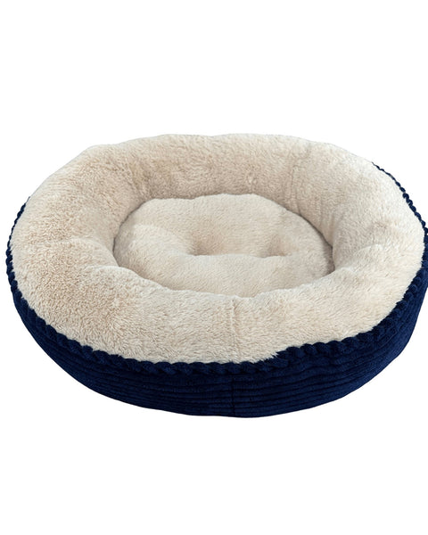 Ethical Pet Sleep Zone Luxe Round Rib Corduroy 31? Navy