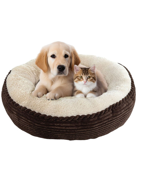 Ethical Pet Sleep Zone Luxe Round Rib Corduroy 23? Chocolate