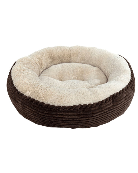 Ethical Pet Sleep Zone Luxe Round Rib Corduroy 23? Chocolate