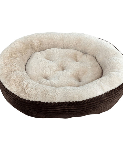 Ethical Pet Sleep Zone Luxe Round Rib Corduroy 36? Chocolate