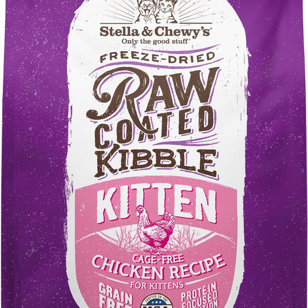 **Stella and Chewys Cat Raw Coated Kitten Cage Free Chicken 5Lb**