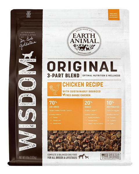 **Earth Animal Dog Wisdom Original Chicken 8 Lb