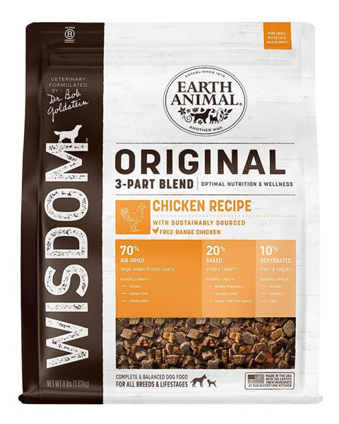 **Earth Animal Dog Wisdom Original Chicken 8 Lb