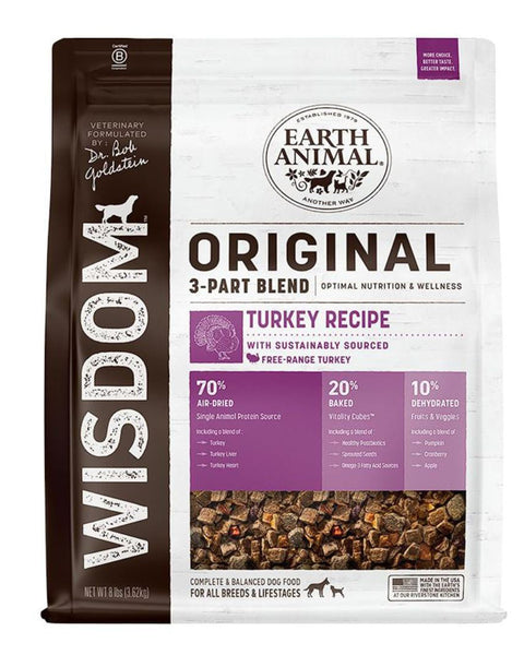 **Earth Animal Dog Wisdom Original Turkey 8Lb