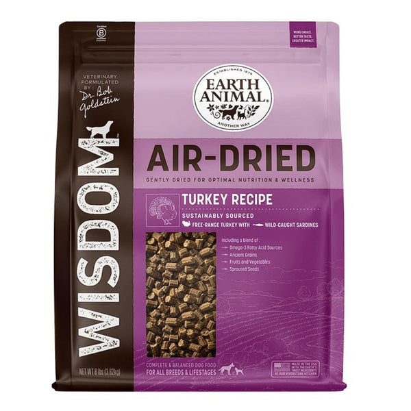 **Earth Animal Dog Wisdom Air-Dried Turkey 8Lb