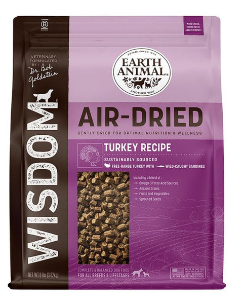 **Earth Animal Dog Wisdom Air-Dried Turkey 8Lb