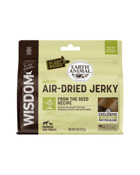 Earth Animal Dog Wisdom Air-Dried Jerky From The Seed 4oz.