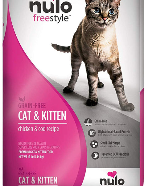 Nulo Freestyle Grain-Free Dry Cat & Kitten Food Chicken & Cod 1ea/2 lb