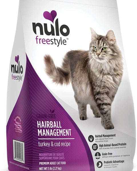 Nulo Freestyle Hairball Management Dry Cat Food Turkey & Cod 1ea/5 lb