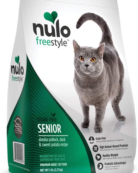 Nulo Freestyle Senior Dry Cat Food Alaska Pollock, Duck & Sweet Potato 1ea/5 lb