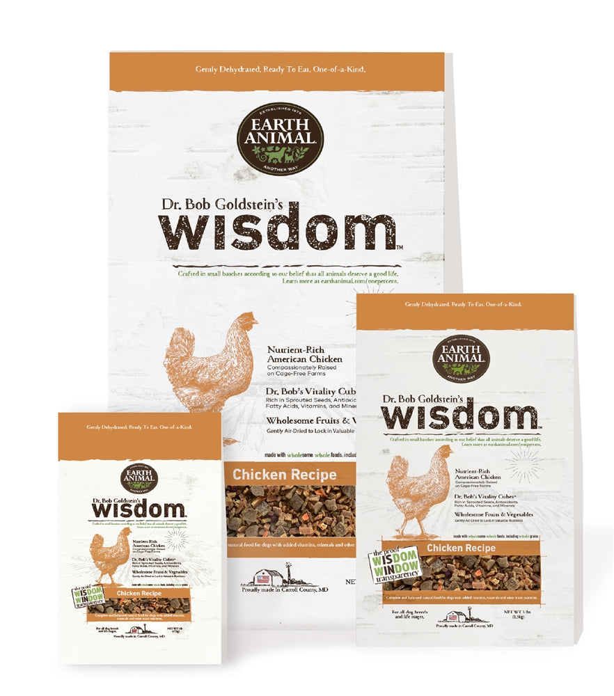 **Earth Animal Wisdom Dog Food Chicken 3 Lb Bag