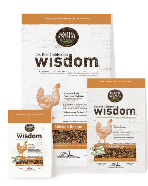 **Earth Animal Wisdom Dog Food Chicken 3 Lb Bag