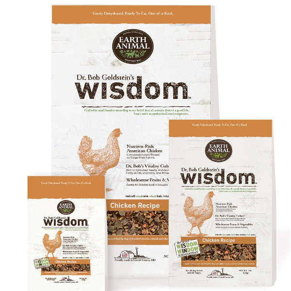 **Earth Animal Wisdom Dog Food Chicken 3 Lb Bag