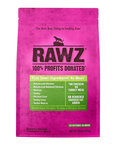 Rawz Cat Chicken Turkey 7.8Lb Meal Free