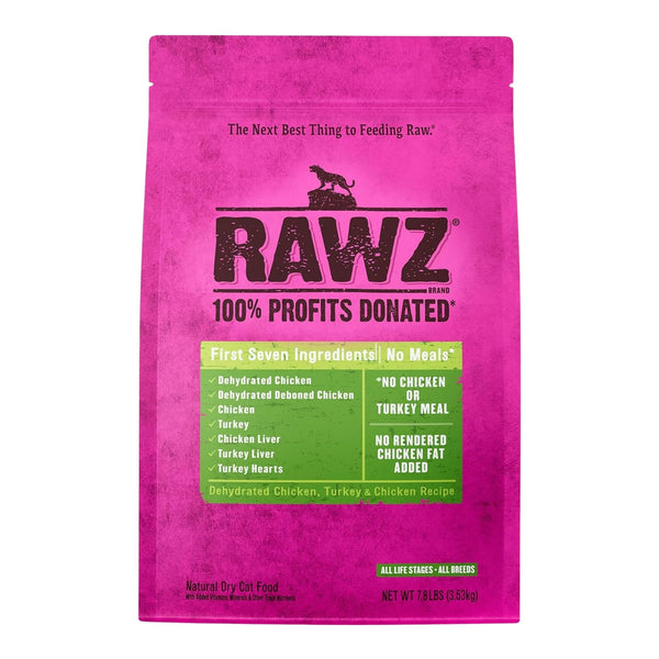 Rawz Cat Chicken Turkey 7.8Lb Meal Free