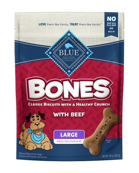 Blue Buffalo Bones Dog 16oz. Beef Large Biscuit