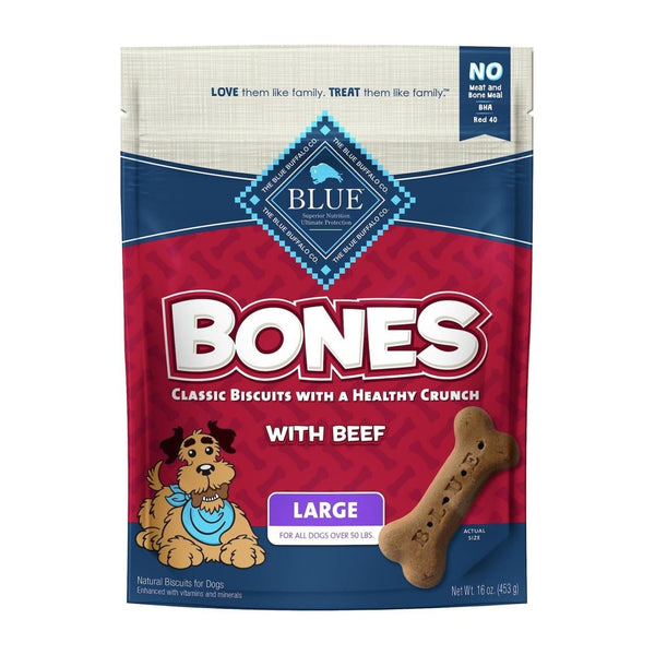 Blue Buffalo Bones Dog 16oz. Beef Large Biscuit