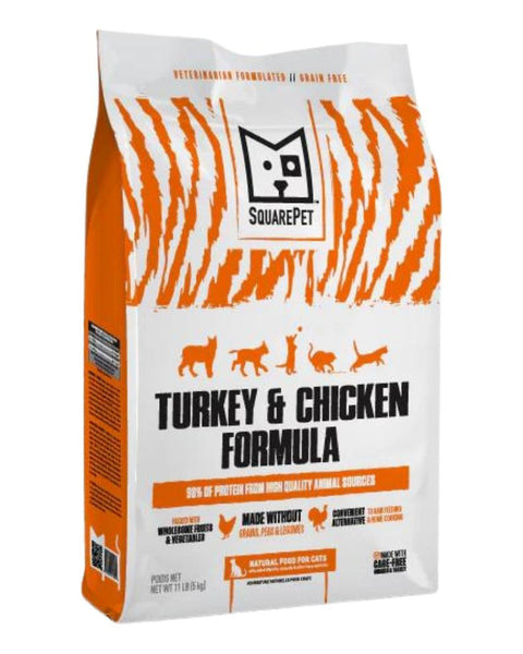 SquarePet Cat Turkey Chicken 11Lb