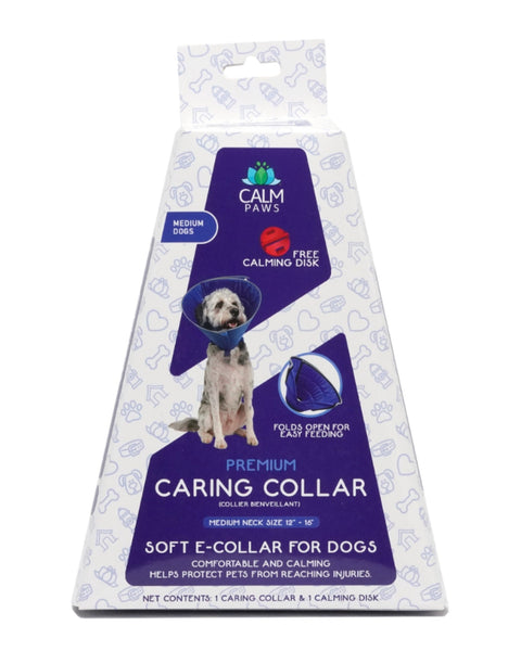 Calm Paws Caring Collar w/ Calming Disk For Dogs Medium