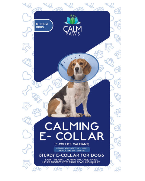 Calm Paws E-Collar Blue Medium 7.25-12.25in.