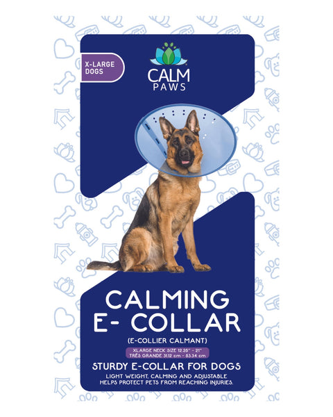 Calm Paws E-Collar Blue XLarge 12.25-21in.